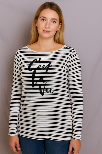 [DP002] Stripe Long Sleeve Tee 